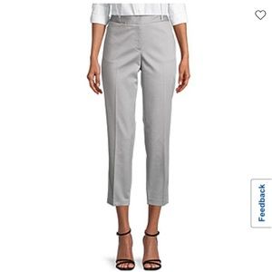 Liz Claiborne Emma Ankle Length Mid-Rise Pants - grey - Size 18 - Gray NWT
